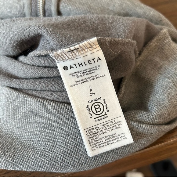 ❤️ Athleta Heather Gray Hoodie S - Picture 7 of 12